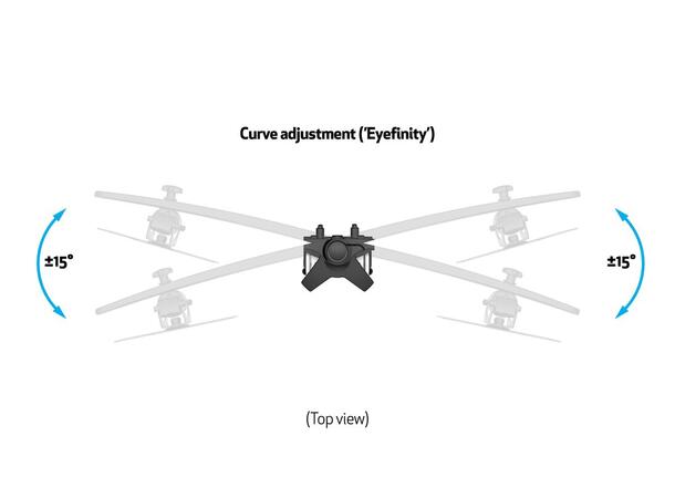 Multibrackets bordstativ, dual 24-32" 2 X 24"-32", 30kg, 200x100, Clamp 