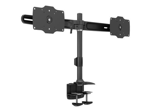 Multibrackets bordstativ, dual 24-32" 2 X 24"-32", 30kg, 200x100, Clamp 