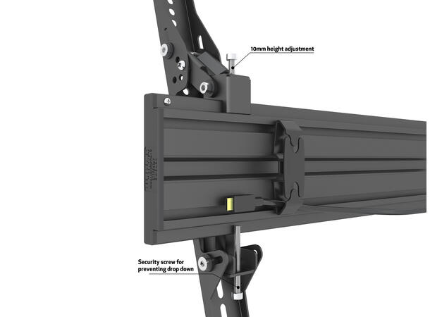 Multibrackets gulvstativ Quad MBF4U Svart, 4x30Kg, 400x400, 32-65" 