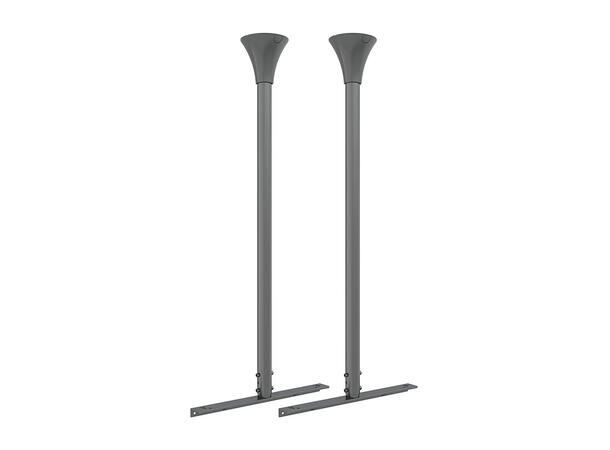 Multibrackets ramme gulv/tak kit 49-65" Svart 