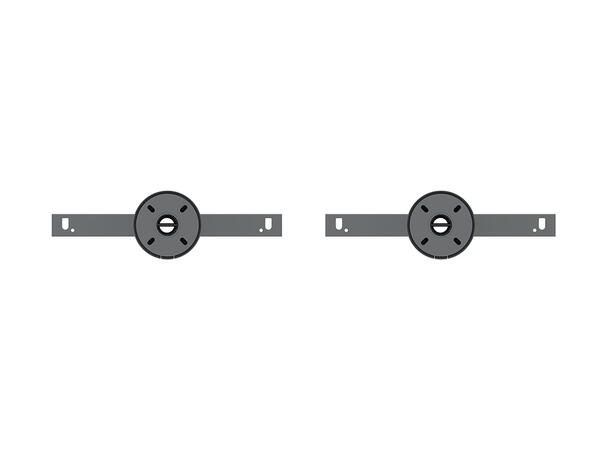 Multibrackets ramme gulv/tak kit 49-65" Svart 
