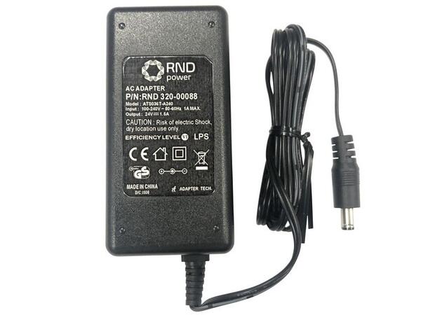 RDN Power supply 24VDC 1,5A 24VDC, 1,5A, 36W max Uten kabel 