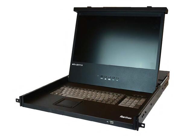 Raritan MCD-LED17108 LED KVM Console 1 User 8 Port KVM Switch 