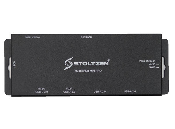 Stoltzen HERA HuddleHub Mini Pro w/PD in 4K@60hz | USB Smart Power | Edid Manager 