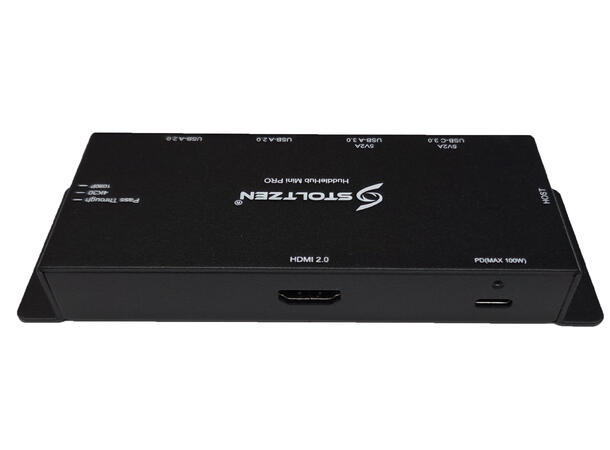 Stoltzen HERA HuddleHub Mini Pro w/PD in 4K@60hz | USB Smart Power | Edid Manager 