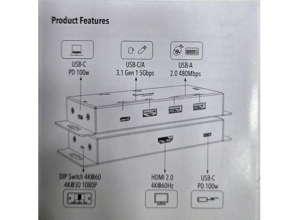 Stoltzen HERA HuddleHub Mini Pro w/PD in 4K@60hz | USB Smart Power | Edid Manager 