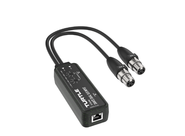 Turtle AV Dante Dual XLR Input Adapter 