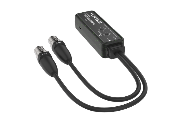 Turtle AV Dante Dual XLR Input Adapter 
