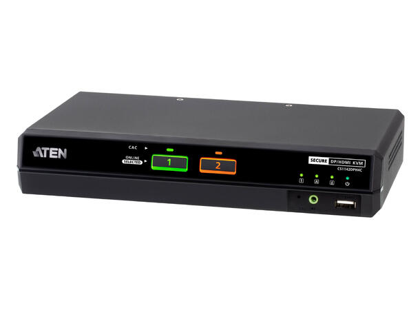 Aten Secure KVM 2-Port DP/HDMI 5K Dual Display PSD PP v4.0 Card Reader 