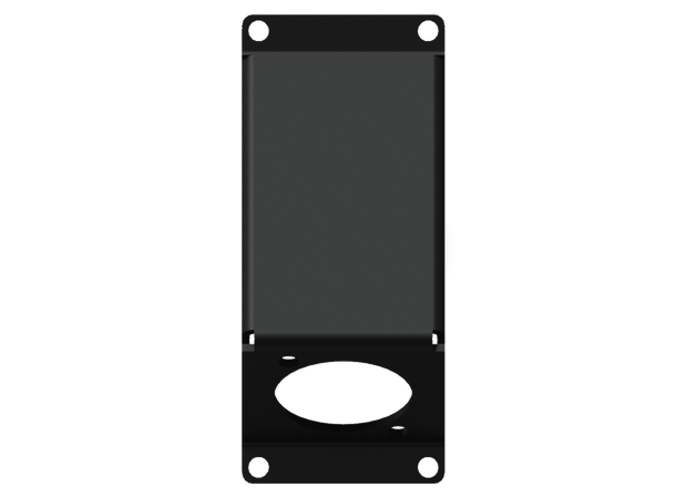 Caymon CASY104/B cover plate Black 1 space angled cover plate D-size hole 