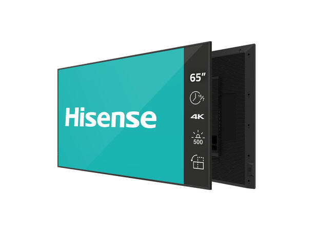 Hisense 65" 18/7 UHD 4K 500 nits D-LED Haze 25%, Wireless share, Android 11