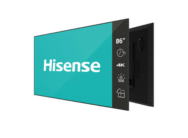Hisense 86" 24/7 UHD 4K 500 nits D-LED Haze 25% | Wireless share | Android 11