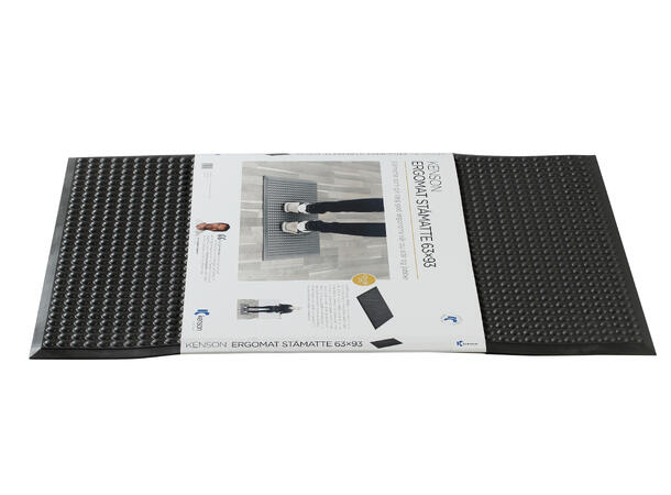 KENSON Ståmatte 93x63 cm Svart 