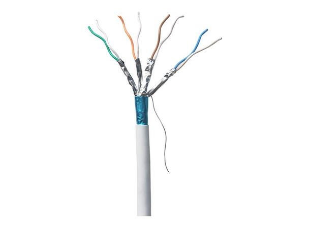 LinkIT Cat.6a F/FTP LSZH hvit 500m Installasjonskabel | AWG 23/1 | 500Mhz 