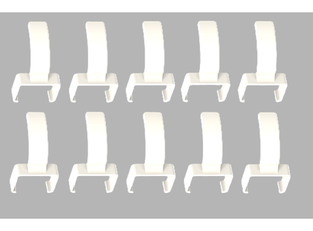 LinkIT ColorFlex Cat6a clips hvit ColorFlex clips 10pcs/5 pair 