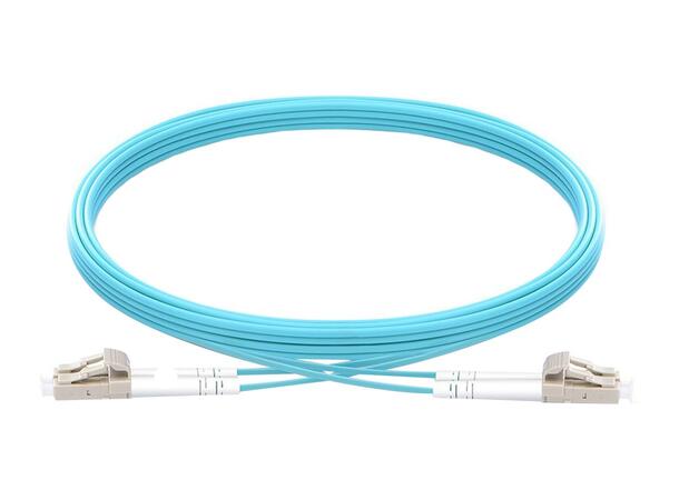 LinkIT FiberPatch Armored OM3 LC/LC 6m Braided steel , Duplex , LSZH , Aqua 