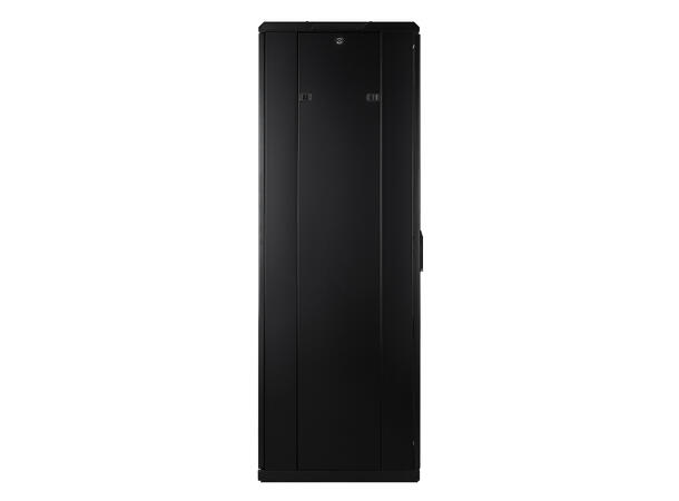 LinkIT Nettverksskap 37U svart B600xD600xH1761 , glass - perforert 