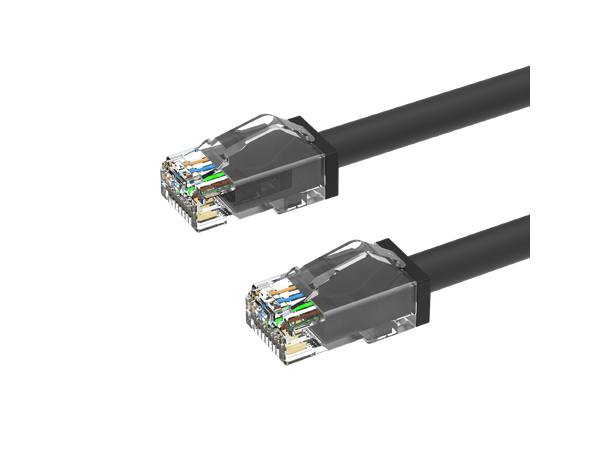 LinkIT Outdoor Patch U/UTP Cat6a 60m AWG24 , PUR , OD 6mm , Black 