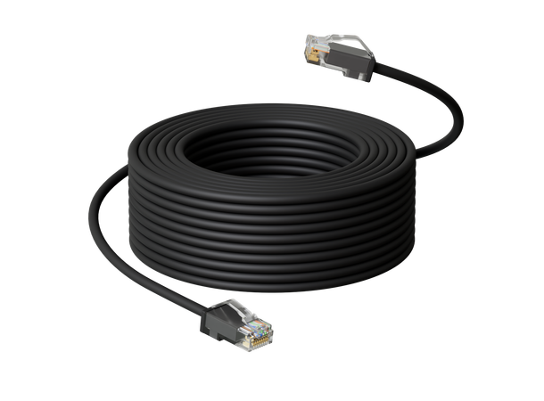 LinkIT Outdoor Patch U/UTP Cat6a 7m AWG24 , PUR , OD 6mm , Black 