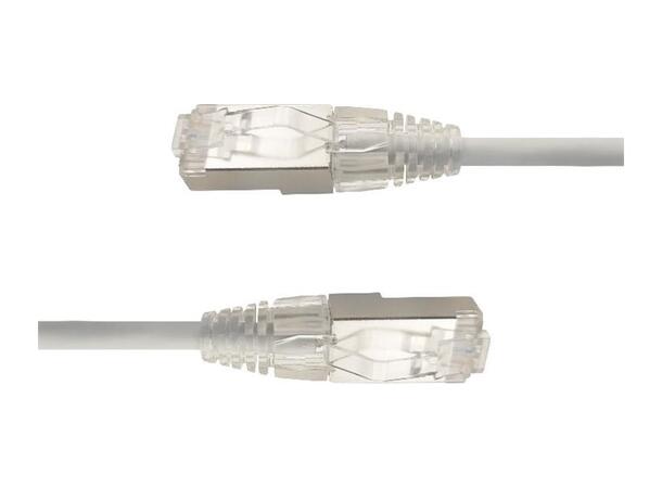 LinkIT SlimPatch U/FTP Cat6a grå 1m AWG 28/7 , LSZH , 4.8mm 