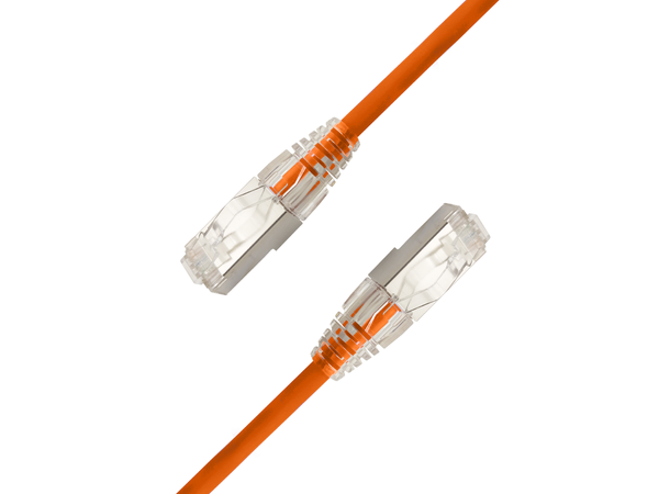 LinkIT SlimPatch U/FTP Cat6a orange 1.5m AWG 28/7 ,LSZH , 4.8mm 
