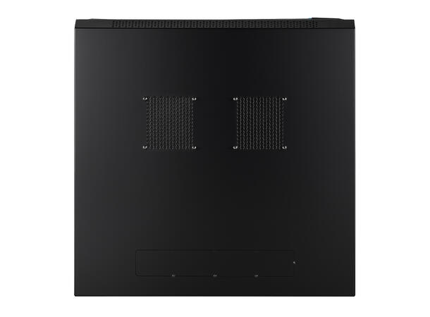 LinkIT Veggskap 9U svart B600xD600xH501 , glass 