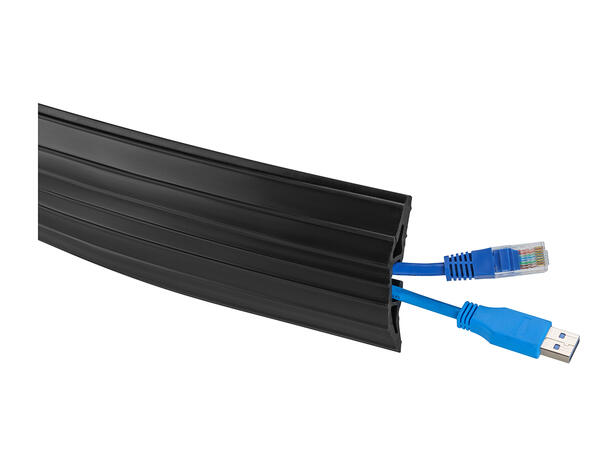 Multibrackets Cable Cover Floor PVC Blac k 10m 