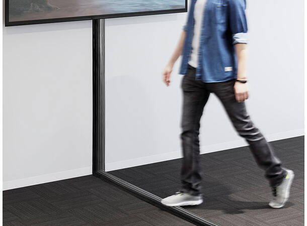 Multibrackets Cable Cover Floor PVC Blac k 10m 