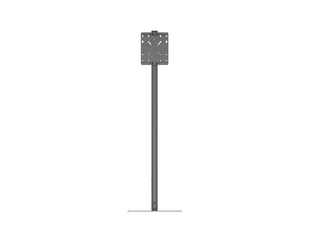 Multibrackets Gulvstativ Floormount Pole Svart, 200x200, 45 Kg per skjerm 