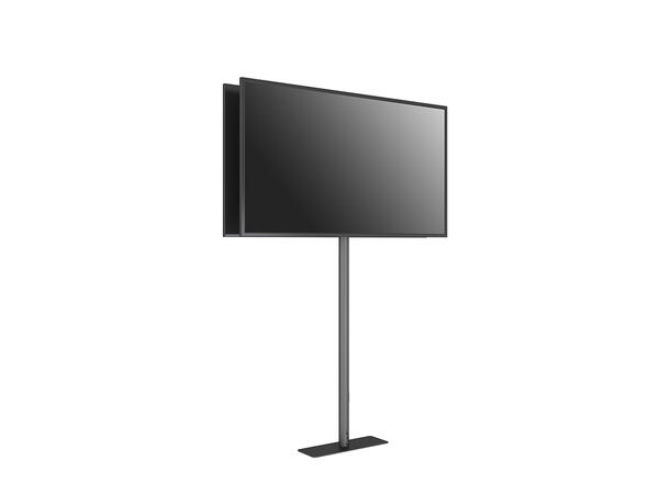 Multibrackets Gulvstativ Floormount Pole Svart, 200x200, 45 Kg per skjerm 