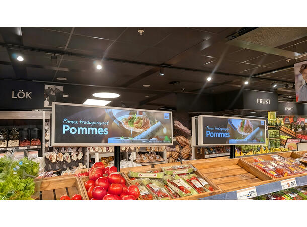 Multibrackets Gulvstativ Floormount Pole Svart, 200x200, 45 Kg per skjerm 