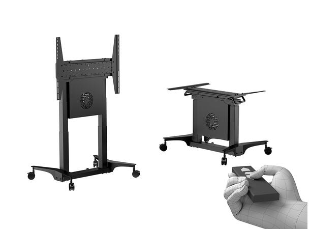 Multibrackets Gulvtralle motorisert Tilt & Table Svart, 800x600, 100Kg 