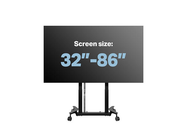 Multibrackets Gulvtralle motorisert Tilt & Table Svart, 800x600, 100Kg 