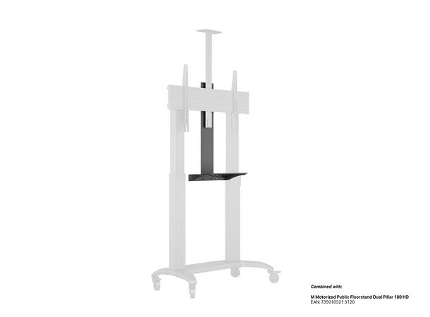 Multibrackets Hylle for Dual Pillar 180 Svart 