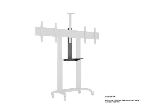 Multibrackets Hylle for Dual Pillar 180 Svart 
