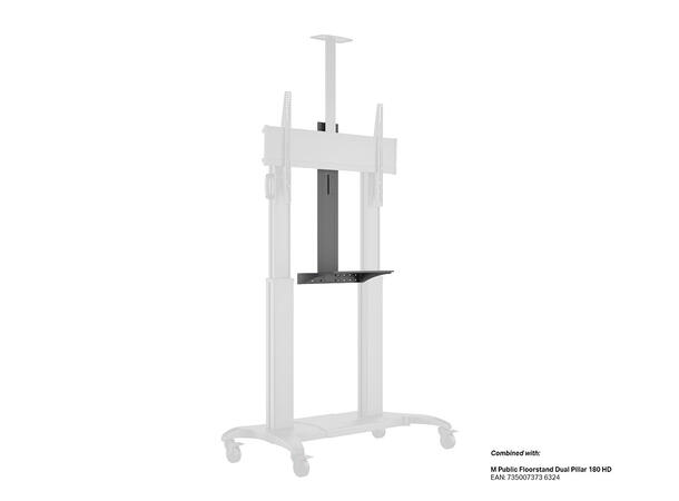 Multibrackets Hylle for Dual Pillar 180 Svart 