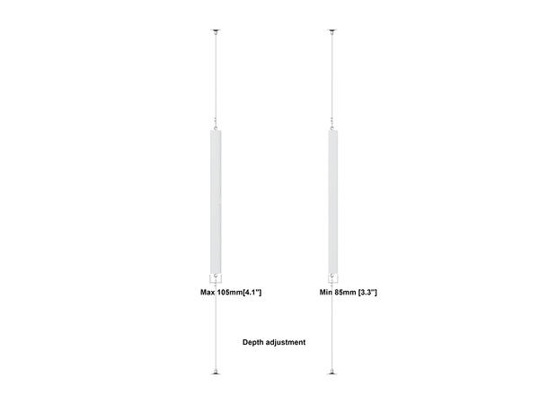Multibrackets Pro Series - Enclosure 55" Wire F2C Medium White* 