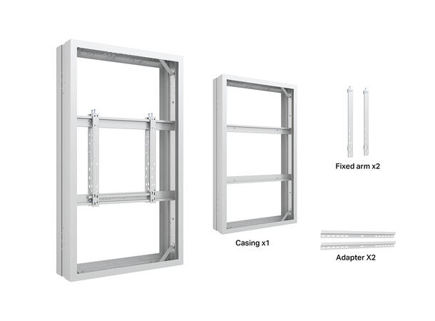 Multibrackets Pro Series - Enclosure 55" Medium B2B White 