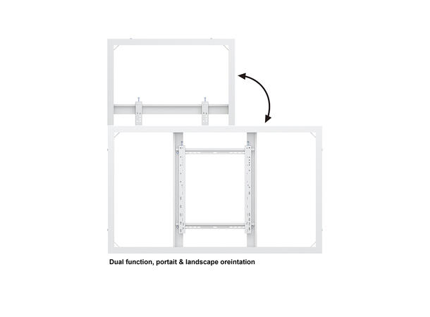 Multibrackets Pro Series - Enclosure 55" Medium B2B White 