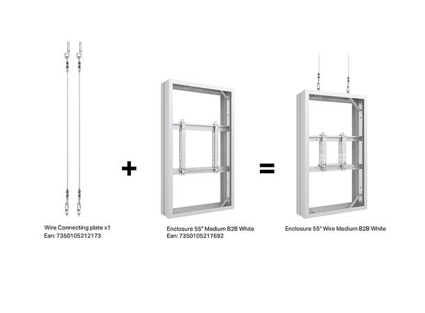 Multibrackets Pro Series - Enclosure 55" Medium B2B White 