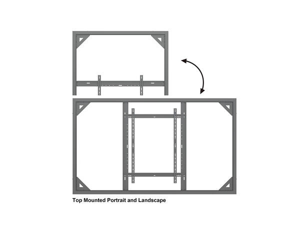 Multibrackets Pro Series - Enclosure 98¨ Wall Slim Large Black 