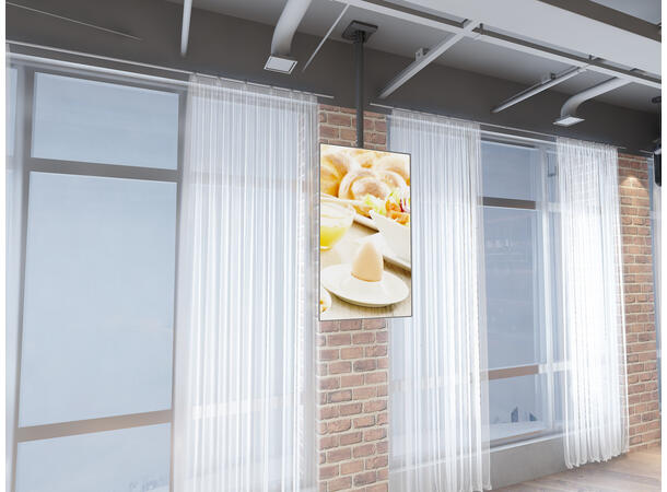 Multibrackets Pro Takfeste MBC1U Svart, VESA 400, 35Kg, 32"-65" 