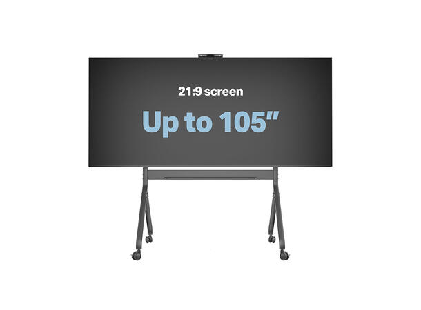 Multibrackets Tralle motor Collaboration Svart, 1200x600, 90Kg, 65"-100" 