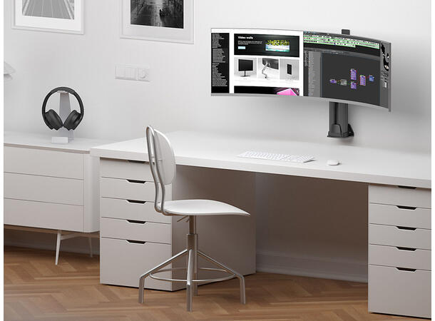 Multibrackets Veggfeste HD Single Svart , VESA 100, 24Kg, 32-50" 