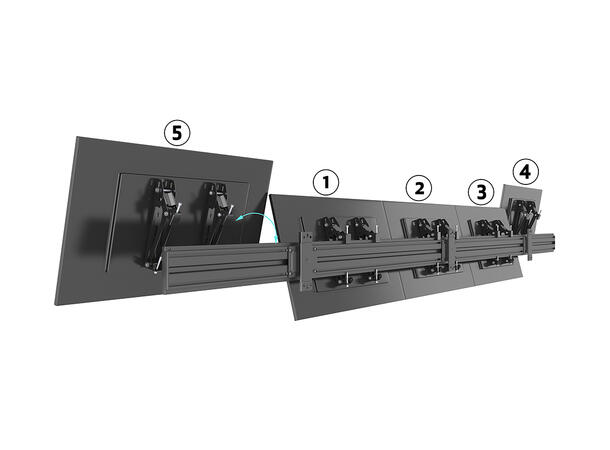 Multibrackets Wallmount Pro MBW5U Tilt 2 00 Black* 