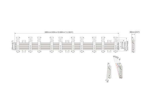 Multibrackets Wallmount Pro MBW5U Tilt 2 00 Black* 