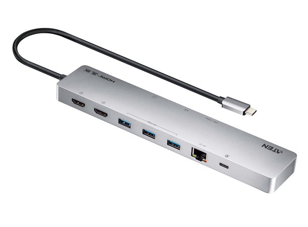 Aten USB-C Dock with Power Pass-through 4K Dual Display 
