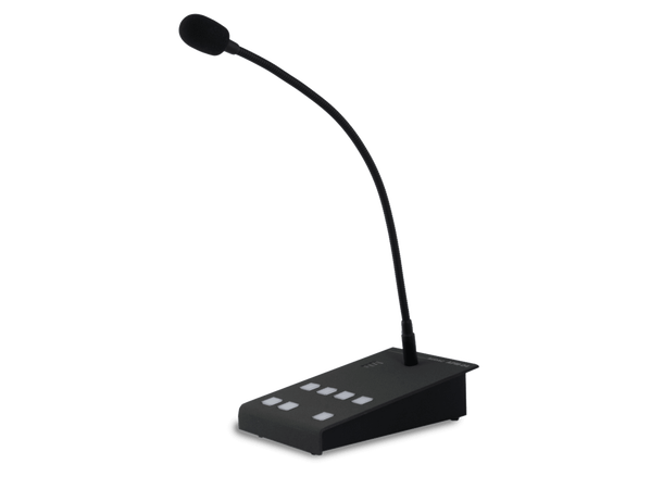 Audac Basemikrofon APM104 Paging Bord Electret 4 Soner RJ45 Bus 