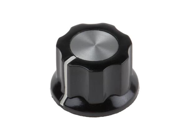 Dreieknapp 19mm Svart Hvit indikasjonsstrek 