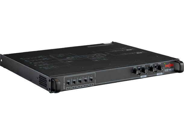 HH Mikseforsterker MZ-140D 5 inn 2 soner 2x140W@100V / min 4 Ohm Matrix 